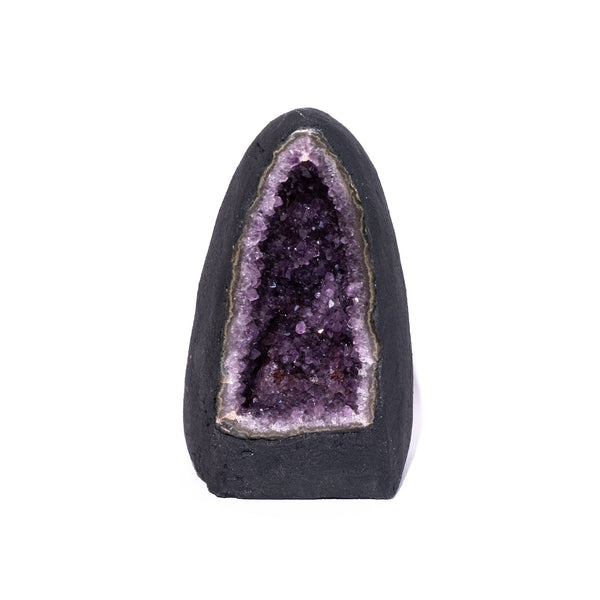 Lemurea Natural Brazil Purple Amethyst Quartz Crystal Cluster Geode