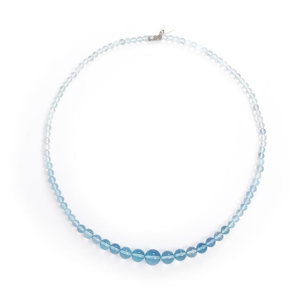 Lemurea Aquamarine and Clear Quartz Necklace