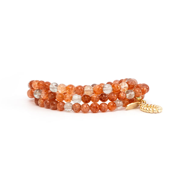 Lemurea Gilded Verdure Natural Sunstone Bracelet